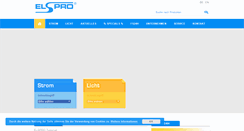 Desktop Screenshot of elspro.de