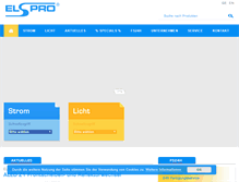 Tablet Screenshot of elspro.de